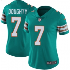 Women's Nike Miami Dolphins #7 Brandon Doughty Aqua Green Alternate Vapor Untouchable Limited Player NFL Jersey