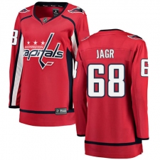 Women's Washington Capitals #68 Jaromir Jagr Fanatics Branded Red Home Breakaway NHL Jersey