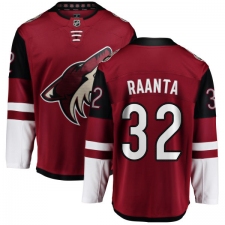 Men's Arizona Coyotes #32 Antti Raanta Fanatics Branded Burgundy Red Home Breakaway NHL Jersey