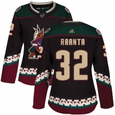 Women's Adidas Arizona Coyotes #32 Antti Raanta Premier Black Alternate NHL Jersey