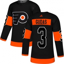 Men's Adidas Philadelphia Flyers #3 Radko Gudas Premier Black Alternate NHL Jersey