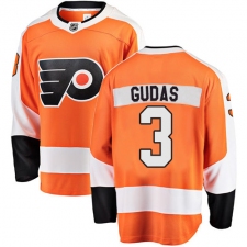 Men's Philadelphia Flyers #3 Radko Gudas Fanatics Branded Orange Home Breakaway NHL Jersey