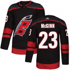 Youth Adidas Carolina Hurricanes #23 Brock McGinn Premier Black Alternate NHL Jersey