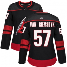 Women's Adidas Carolina Hurricanes #57 Trevor Van Riemsdyk Premier Black Alternate NHL Jersey