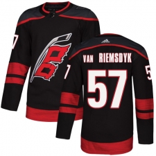Youth Adidas Carolina Hurricanes #57 Trevor Van Riemsdyk Premier Black Alternate NHL Jersey