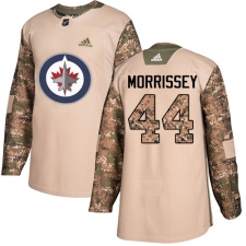 Men's Adidas Winnipeg Jets #44 Josh Morrissey Authentic Camo Veterans Day Practice NHL Jersey