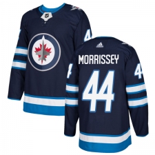 Men's Adidas Winnipeg Jets #44 Josh Morrissey Authentic Navy Blue Home NHL Jersey