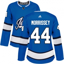 Women's Adidas Winnipeg Jets #44 Josh Morrissey Authentic Blue Alternate NHL Jersey
