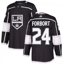 Youth Adidas Los Angeles Kings #24 Derek Forbort Authentic Black Home NHL Jersey