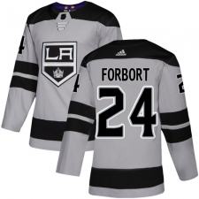 Youth Adidas Los Angeles Kings #24 Derek Forbort Authentic Gray Alternate NHL Jersey