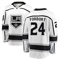 Youth Los Angeles Kings #24 Derek Forbort Authentic White Away Fanatics Branded Breakaway NHL Jersey