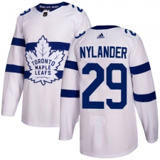 Men's Adidas Toronto Maple Leafs #29 William Nylander Authentic White 2018 Stadium Series NHL Jersey