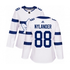 Women's Toronto Maple Leafs #88 William Nylander Authentic White 2018 Stadium Series Hockey Jersey
