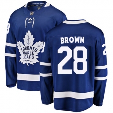 Men's Toronto Maple Leafs #28 Connor Brown Fanatics Branded Royal Blue Home Breakaway NHL Jersey