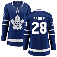 Women's Toronto Maple Leafs #28 Connor Brown Fanatics Branded Royal Blue Home Breakaway NHL Jersey