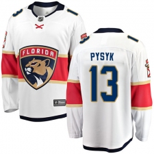 Men's Florida Panthers #13 Mark Pysyk Fanatics Branded White Away Breakaway NHL Jersey