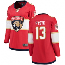 Women's Florida Panthers #13 Mark Pysyk Fanatics Branded Red Home Breakaway NHL Jersey