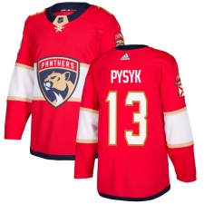 Youth Adidas Florida Panthers #13 Mark Pysyk Premier Red Home NHL Jersey