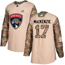 Youth Adidas Florida Panthers #17 Derek MacKenzie Authentic Camo Veterans Day Practice NHL Jersey