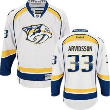 Men's Reebok Nashville Predators #33 Viktor Arvidsson Authentic White Away NHL Jersey
