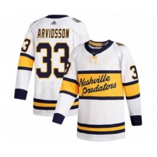 Youth Nashville Predators #33 Viktor Arvidsson Authentic White 2020 Winter Classic Hockey Jersey