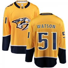 Men's Nashville Predators #51 Austin Watson Fanatics Branded Gold Home Breakaway NHL Jersey