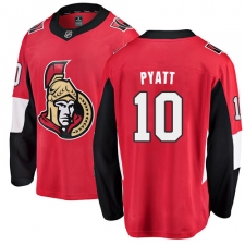 Men's Ottawa Senators #10 Tom Pyatt Fanatics Branded Red Home Breakaway NHL Jersey