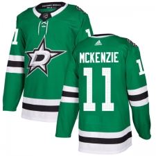 Youth Adidas Dallas Stars #11 Curtis McKenzie Authentic Green Home NHL Jersey