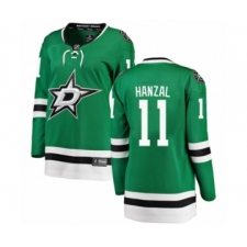 Women's Dallas Stars #11 Martin Hanzal Authentic Green Home Fanatics Branded Breakaway NHL Jersey