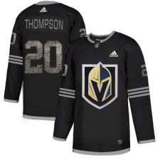 Men's Adidas Vegas Golden Knights #20 Paul Thompson Black Authentic Classic Stitched NHL Jersey