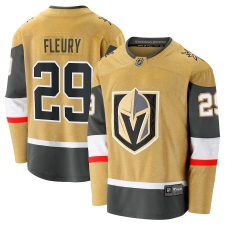 Men's Vegas Golden Knights #29 Marc-Andre Fleury Fanatics Branded Gold 2020-21 Alternate Premier Breakaway Player Jersey
