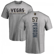 NHL Adidas Vegas Golden Knights #57 David Perron Gray Backer T-Shirt