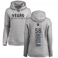 NHL Women's Adidas Vegas Golden Knights #56 Erik Haula Gray Backer Pullover Hoodie