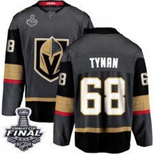 Men's Vegas Golden Knights #68 T.J. Tynan Authentic Black Home Fanatics Branded Breakaway 2018 Stanley Cup Final NHL Jersey