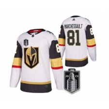 Men's Vegas Golden Knights #81 Jonathan Marchessault White 2023 Stanley Cup Final Stitched Jersey