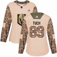 Women's Adidas Vegas Golden Knights #89 Alex Tuch Authentic Camo Veterans Day Practice NHL Jersey