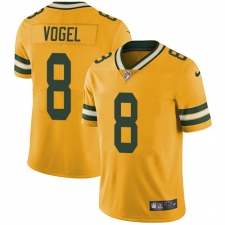 Men's Nike Green Bay Packers #8 Justin Vogel Elite Gold Rush Vapor Untouchable NFL Jersey
