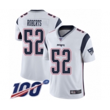 Men's New England Patriots #52 Elandon Roberts White Vapor Untouchable Limited Player 100th Season Football Jersey