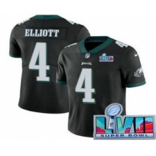 Men's Philadelphia Eagles #4 Jake Elliott Limited Black Super Bowl LVII Vapor Jersey