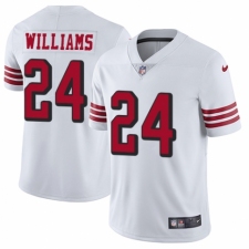 Men's Nike San Francisco 49ers #24 K'Waun Williams Elite White Rush Vapor Untouchable NFL Jersey