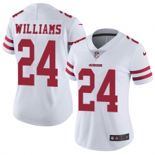 Women's Nike San Francisco 49ers #24 K'Waun Williams White Vapor Untouchable Limited Player NFL Jersey