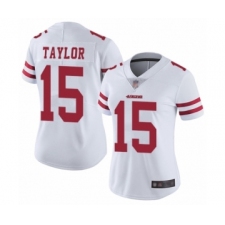 Women's San Francisco 49ers #15 Trent Taylor White Vapor Untouchable Limited Player Football Jersey