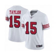 Youth San Francisco 49ers #15 Trent Taylor Limited White Rush Vapor Untouchable Football Jersey