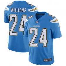 Men's Nike Los Angeles Chargers #24 Trevor Williams Electric Blue Alternate Vapor Untouchable Limited Player NFL Jersey