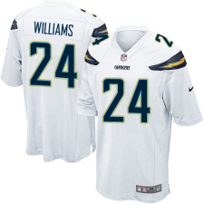 Men's Nike Los Angeles Chargers #24 Trevor Williams Game White NFL Jersey