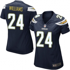 Women's Nike Los Angeles Chargers #24 Trevor Williams Game Navy Blue Team Color NFL Jersey