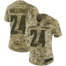 Women's Nike Los Angeles Chargers #24 Trevor Williams Limited Camo 2018 Salute to Service NFL Jersey