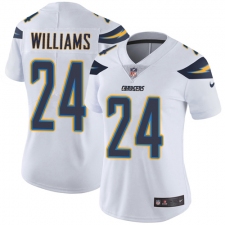 Women's Nike Los Angeles Chargers #24 Trevor Williams White Vapor Untouchable Elite Player NFL Jersey