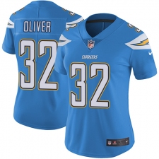Women's Nike Los Angeles Chargers #32 Branden Oliver Electric Blue Alternate Vapor Untouchable Limited Player NFL Jersey