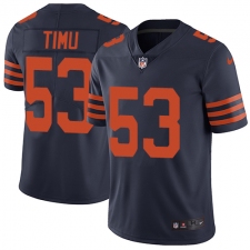 Youth Nike Chicago Bears #53 John Timu Navy Blue Alternate Vapor Untouchable Limited Player NFL Jersey